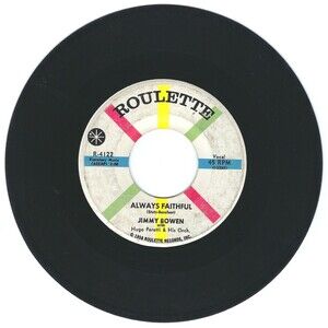 Jimmy Bowen 45 Always Faithful / Wish I Were Tied To You VG- '58 Teen Rock